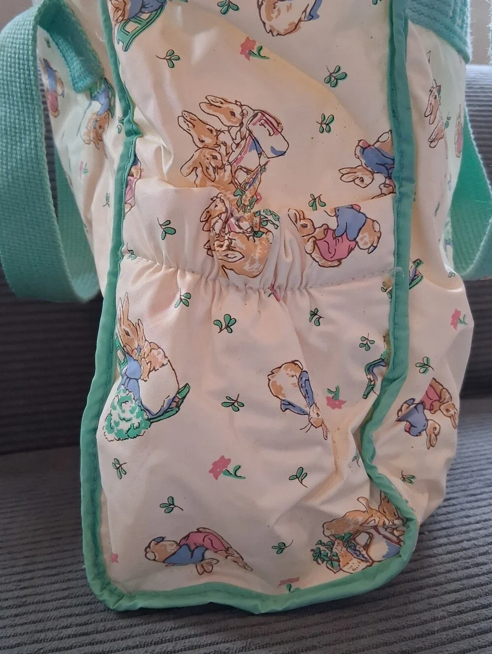Peter Rabbit Cream & Mint Kids Tote Bag